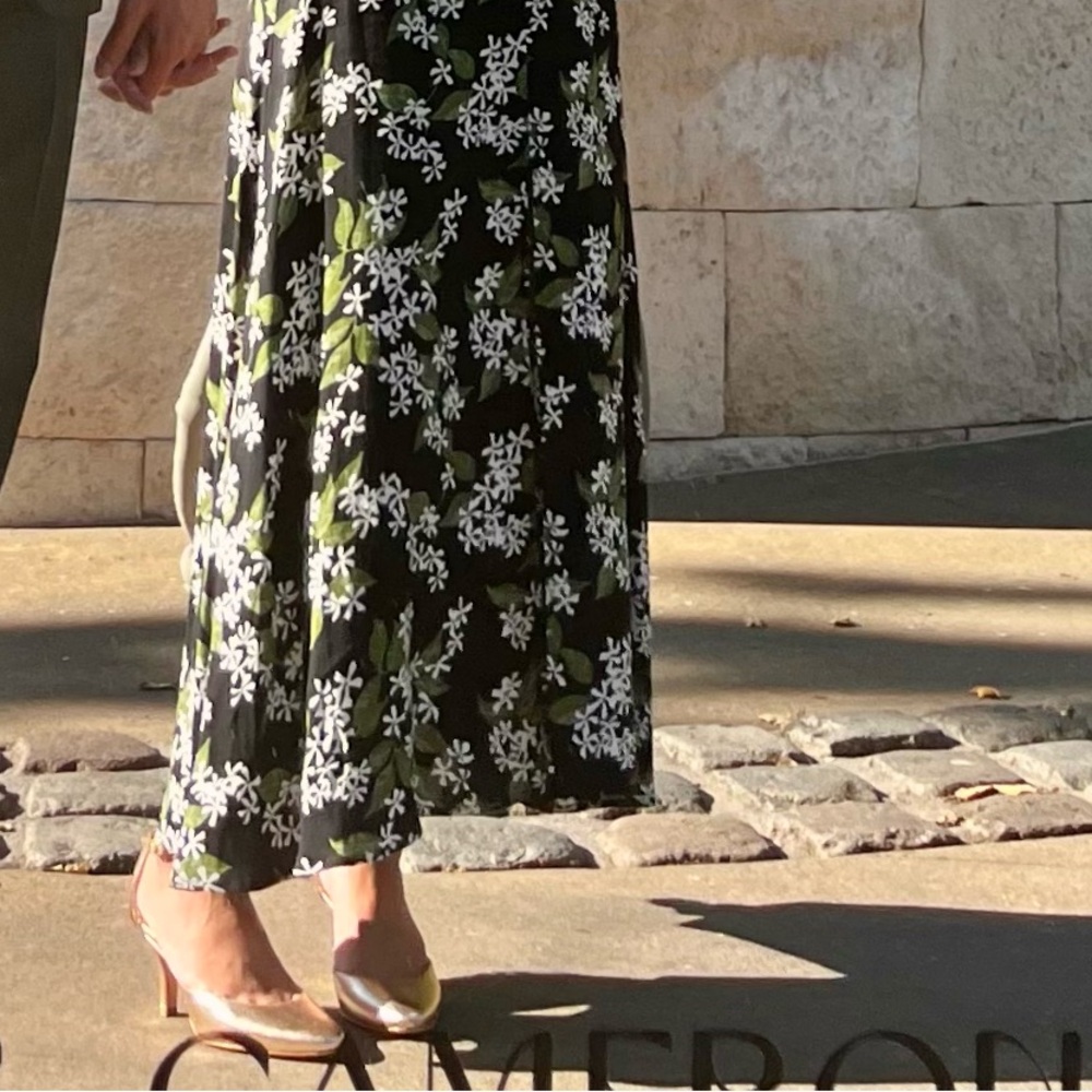 Reformation Daria Heeled Pump Gold - Size 6 - Picture 4 of 6